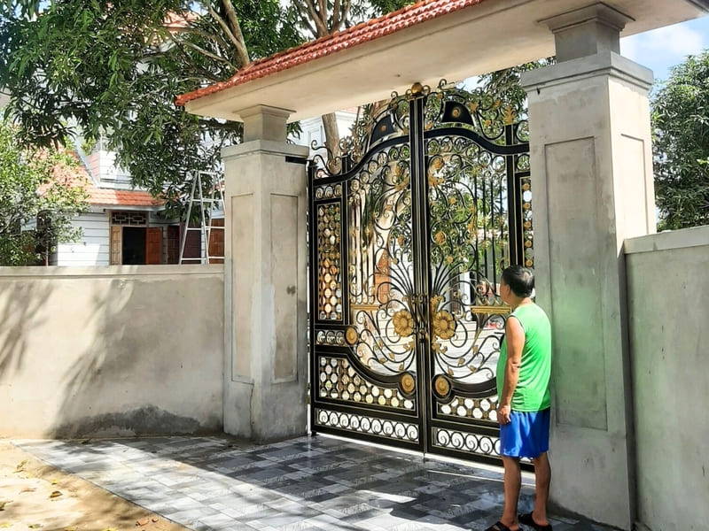 Mẫu cổng sắt mỹ thuật #2